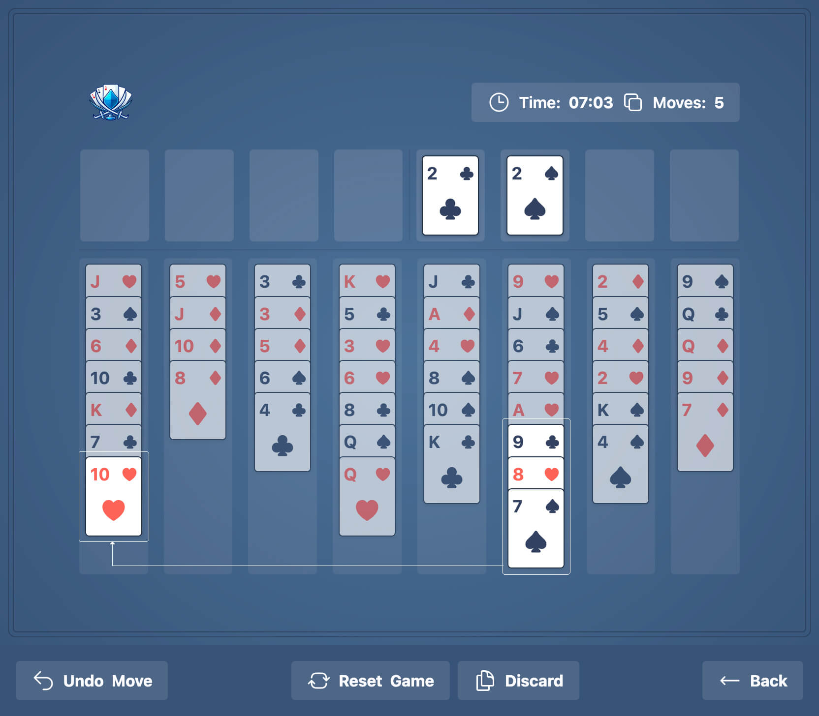 Showing a valid sequence move